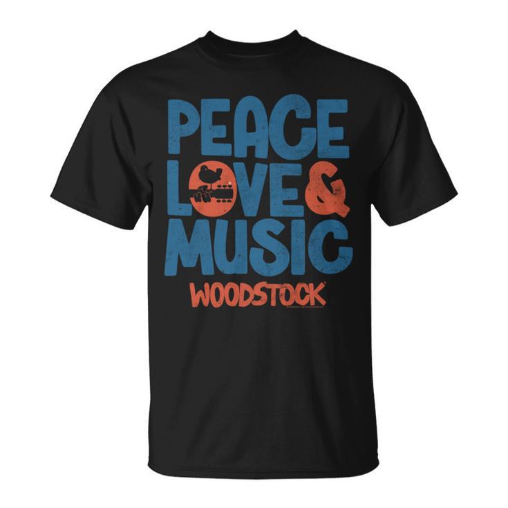 ウッドストック 平和 愛と音楽 長袖tシャツ Tシャツ