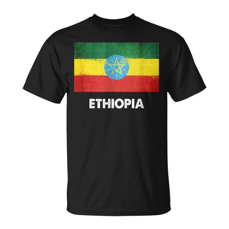 エチオピア国旗tシャツ Tシャツ