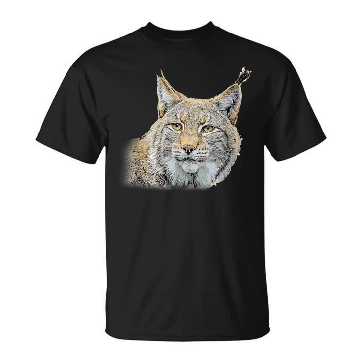 オオヤマネコのデザインオオヤマネコの野良猫ギフト Tシャツ
