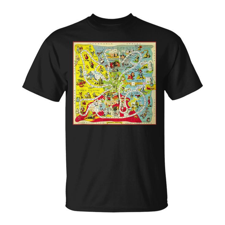 オズの土地 キャラクター ヴィンテージ オズの魔法使い ゲームボード Tシャツ