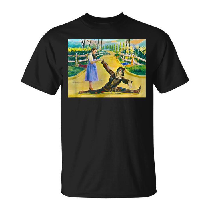 オズの土地 ドロシー・オズ かかし ビンテージ オズの魔法使い ポスター Tシャツ