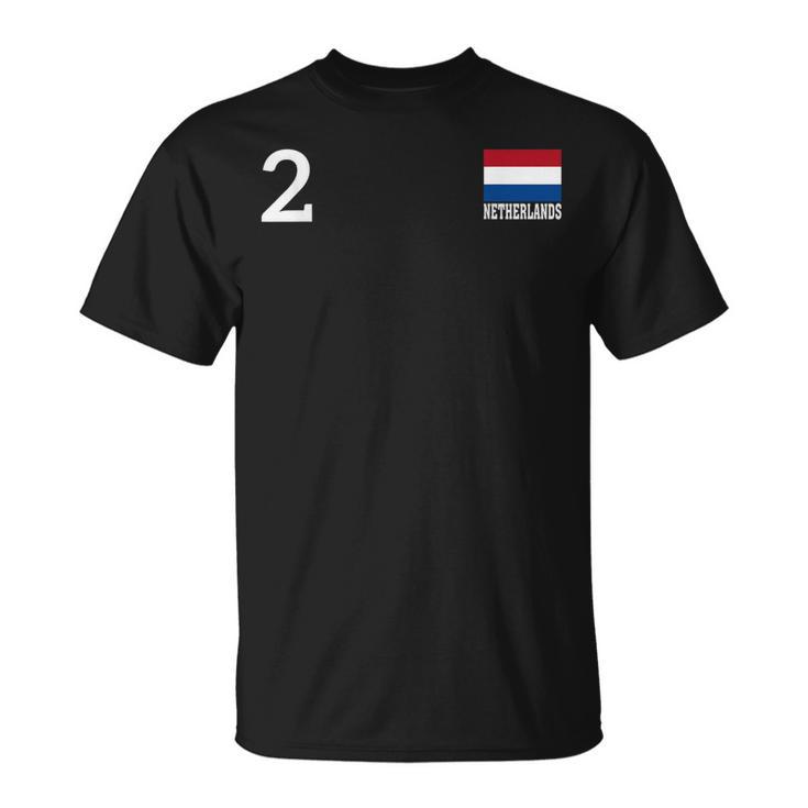 オランダ 2号 国旗 国 遺産 Tシャツ