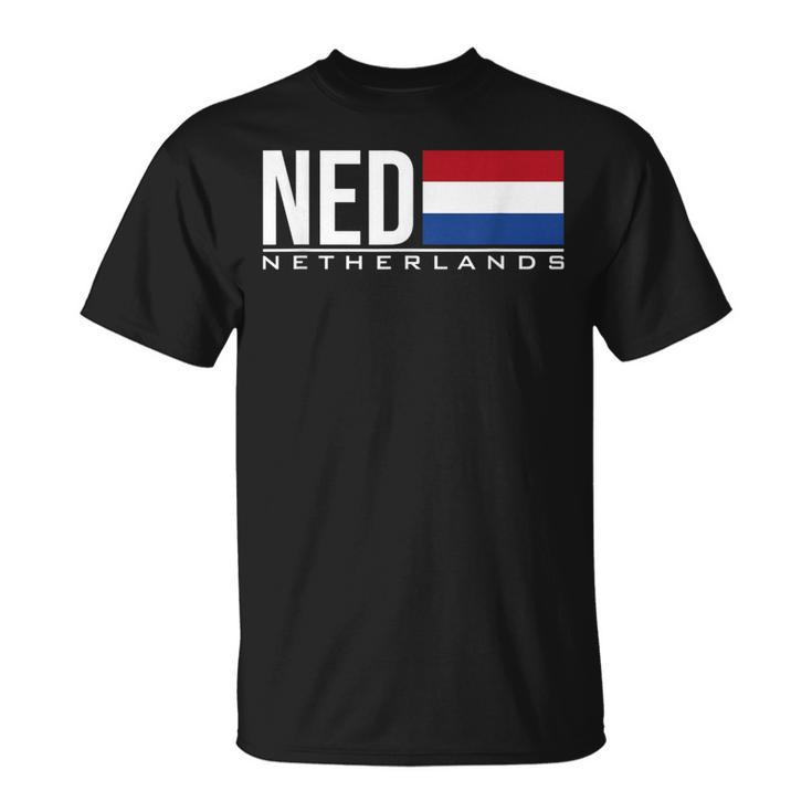 オランダの旗、オランダ、陸上競技、スポーツゲーム、ジャージ。 Tシャツ