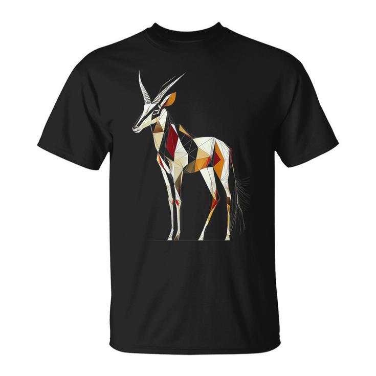 オリックス 動物 モチーフ イラスト オリックス Tシャツ