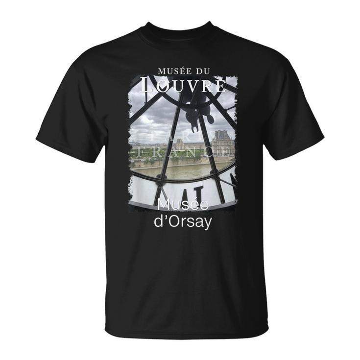 オルセー美術館の時計 パリ フランス ルーヴル美術館 Tシャツ