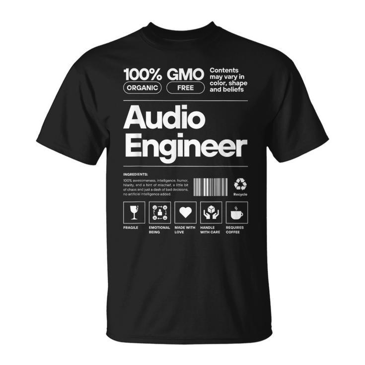 オーディオエンジニア コーヒー好き 音楽スタジオ サウンド Dj好き Tシャツ