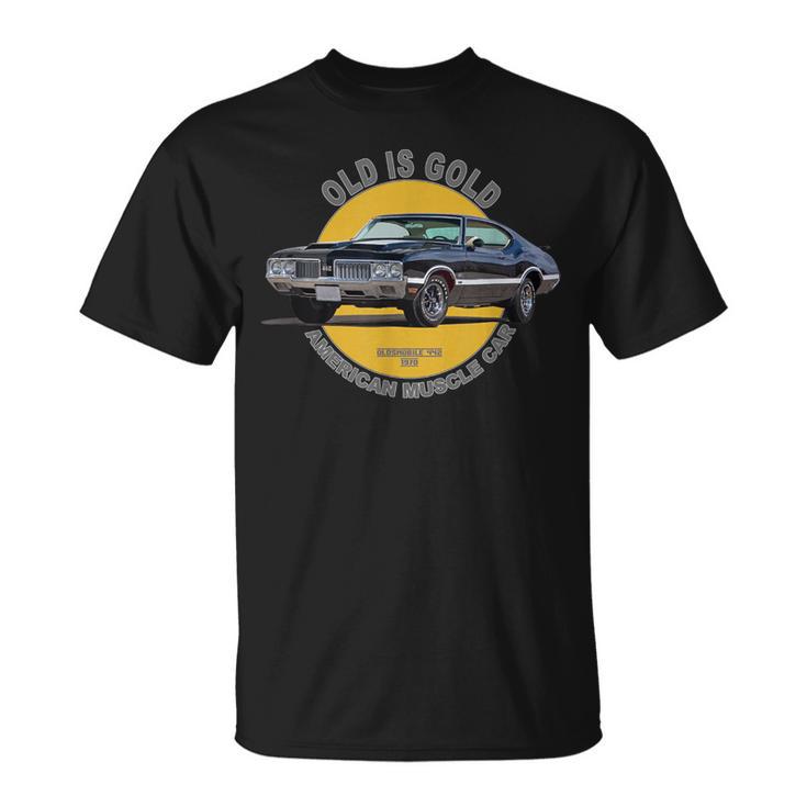 オールズモビル 442 アメリカンマッスルカー 60年代 70年代 オールドイズゴールド Tシャツ