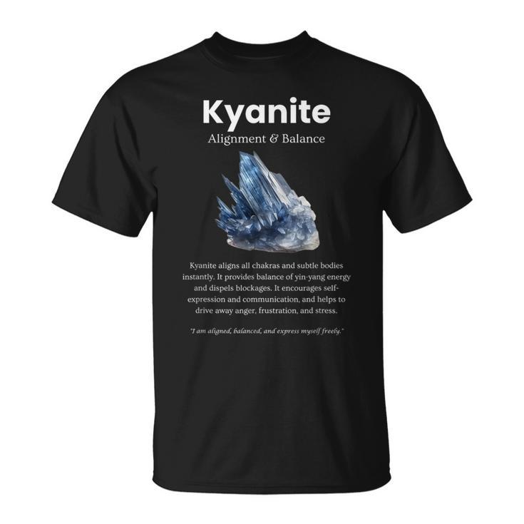 カイヤナイト宝石の意味 Tシャツ