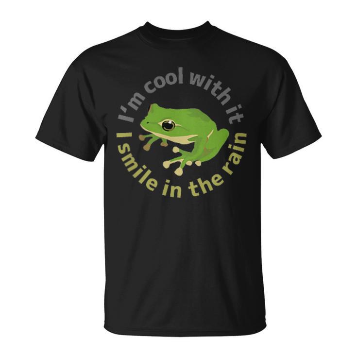 カエル 蛙 ワンポイント カエルイラスト入り Tシャツ