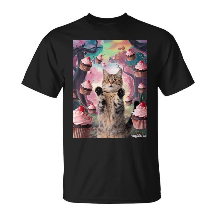 カップケーキの森の猫 Tシャツ