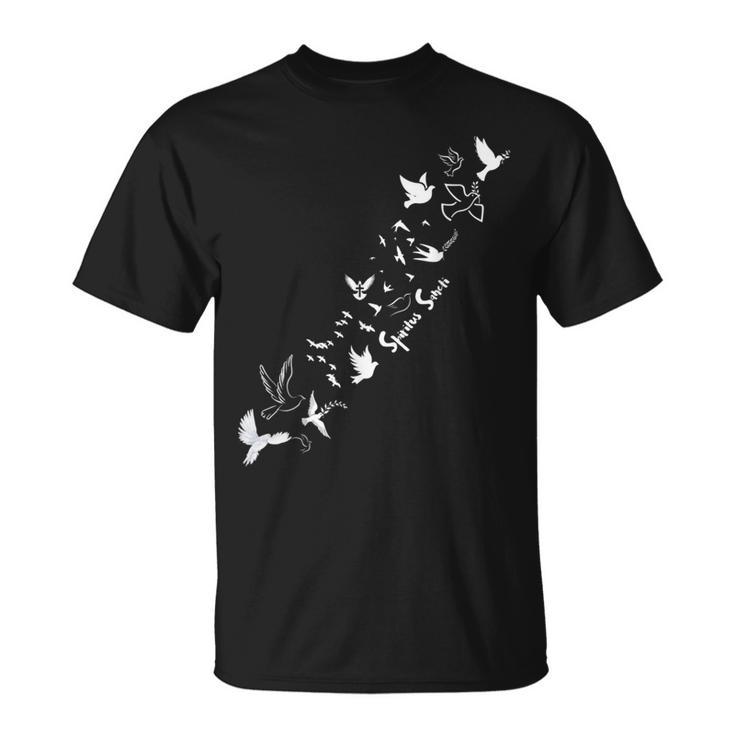 カトリックラテン語フレーズ スピリタス・サンクティは聖霊幽霊 Tシャツ
