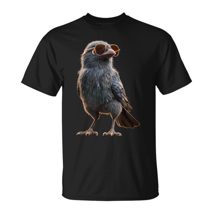 カラス 鳥 カラス ハクセキレイ ハシブトガラス クロカラス Tシャツ