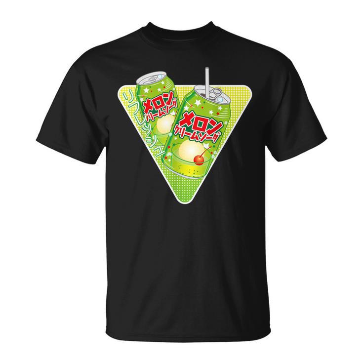 カワイイメロンソーダ 蒸気波 美的&日本語漢字 Tシャツ