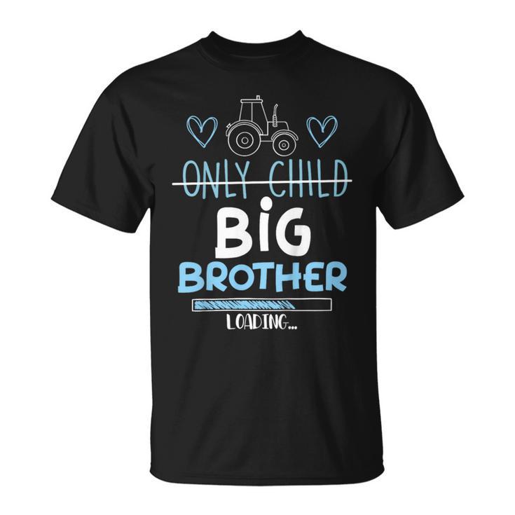 キッズ Big Brother Only Child Tractor Baby Reveal Tシャツ