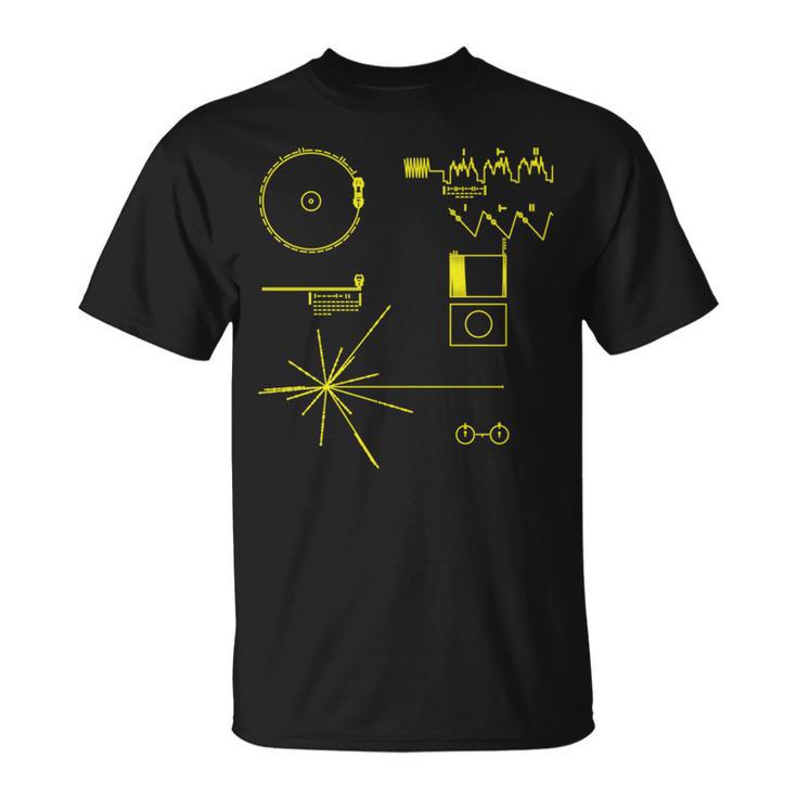 クラシック Nasa ボイジャー ゴールデンレコード 長袖tシャツ Tシャツ