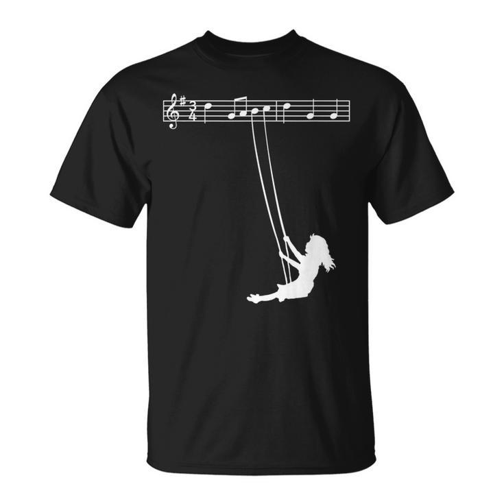 クラシック音楽 アート おもしろ おしゃれ メヌエット ブランコ 音楽家 音楽好き ギフト アイディア Tシャツ