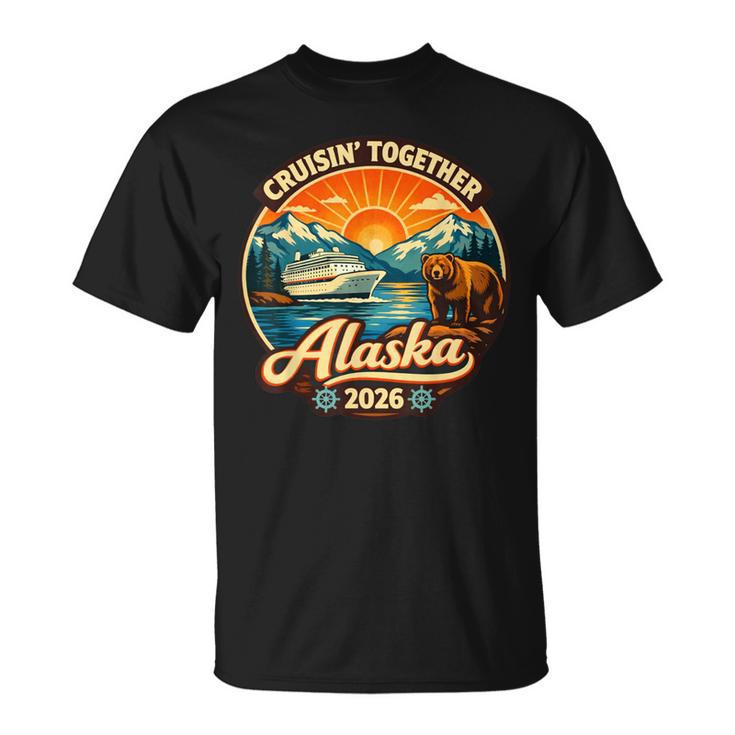 クルージン・トゥギャザー アラスカ 2026 ファミリー フレンド アラスカ クルーズ Tシャツ