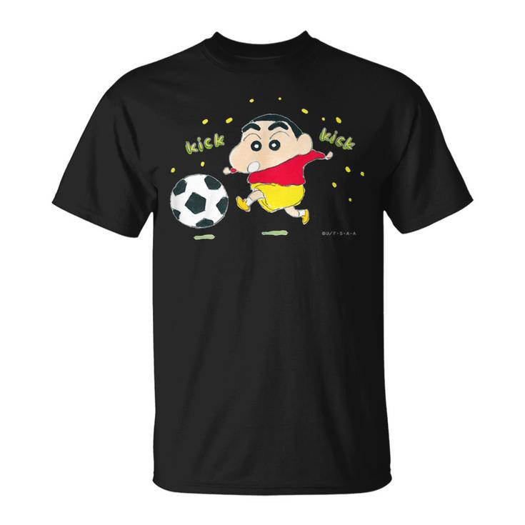 クレヨンしんちゃん しんちゃんとサッカー Tシャツ