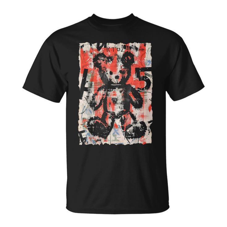 グラフィティテディベア エッジー ビンテージ レトロ アーバン ストリートウェア Tシャツ