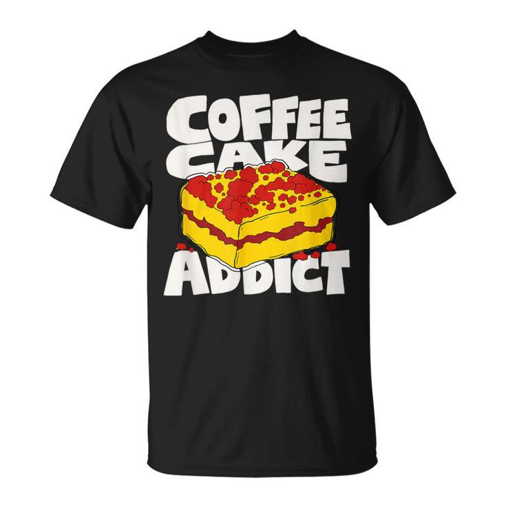 コーヒーケーキ好きのレトロなグラフィック。 Tシャツ