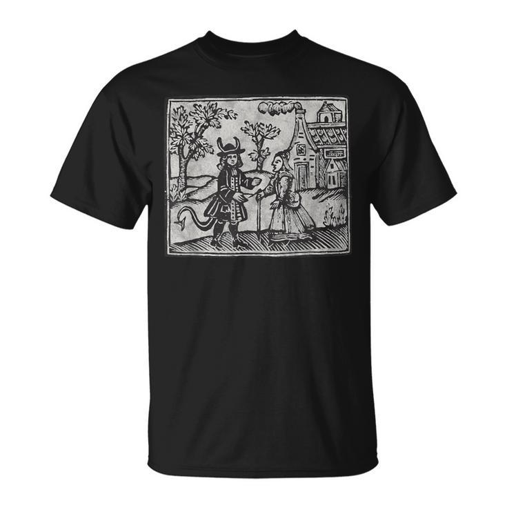 ゴシック オカルト 悪魔 ホラー ウッドカット Tシャツ