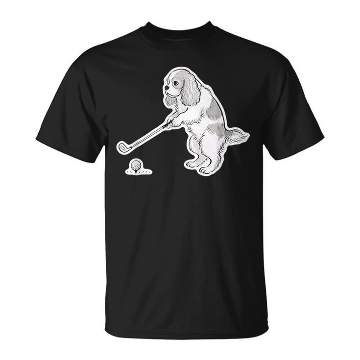 ゴルフ キャバリア グッズ おもしろ 犬 面白い 笑える 和風 Tシャツ