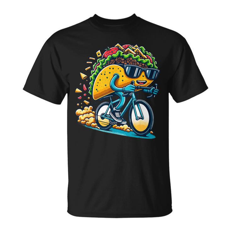 サイクリング タコス ロードバイク 自転車 サイクリスト Tシャツ