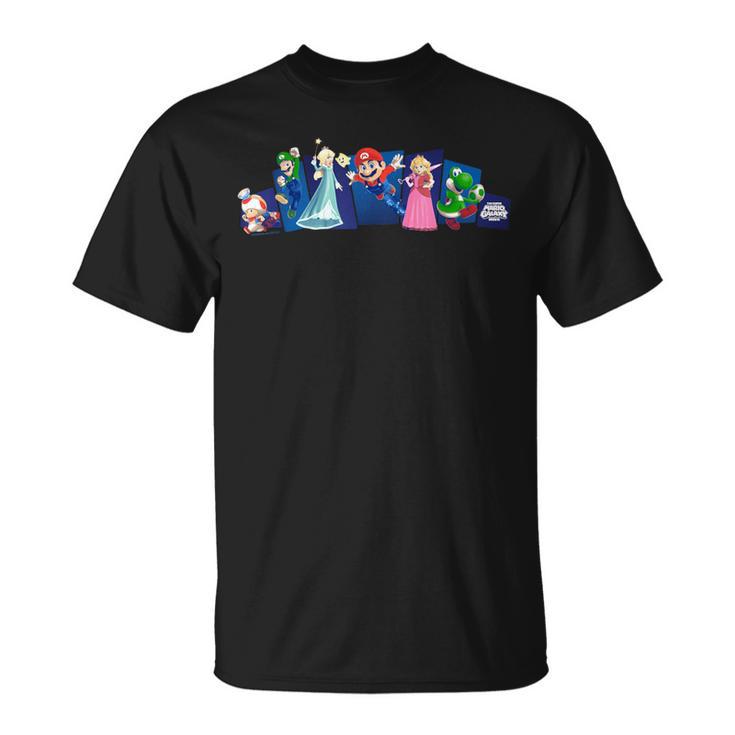 ザ・スーパーマリオギャラクシー・ムービー Heroes In Action Tシャツ