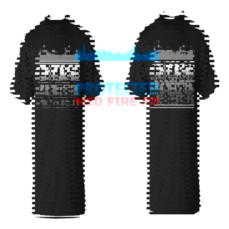 シカゴ・プロテクテッド Med Fire Pd シカゴファン向け Tシャツ