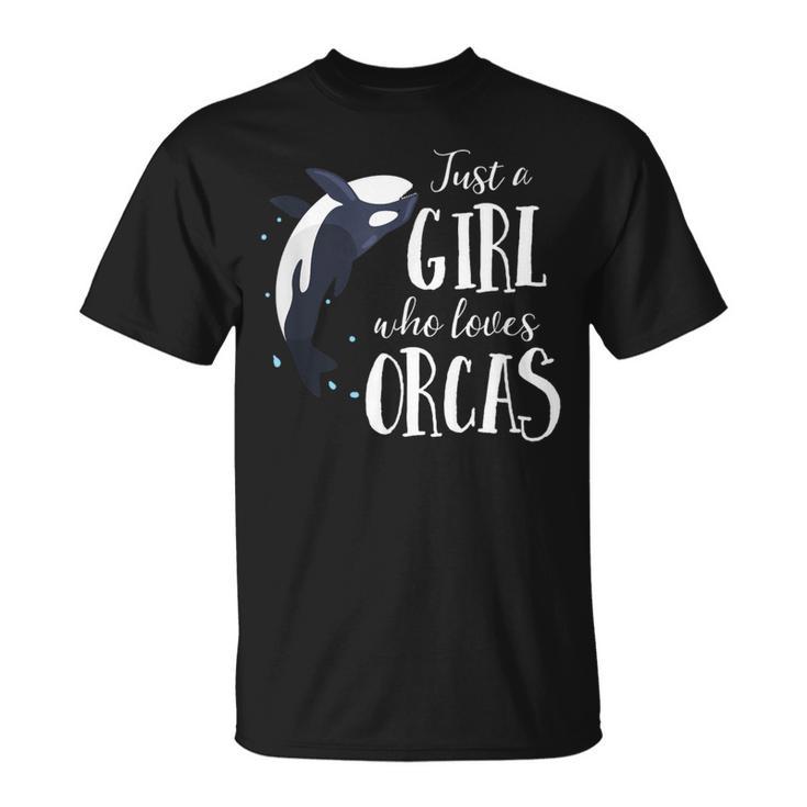 シャチが大好きな女の子 Tシャツ