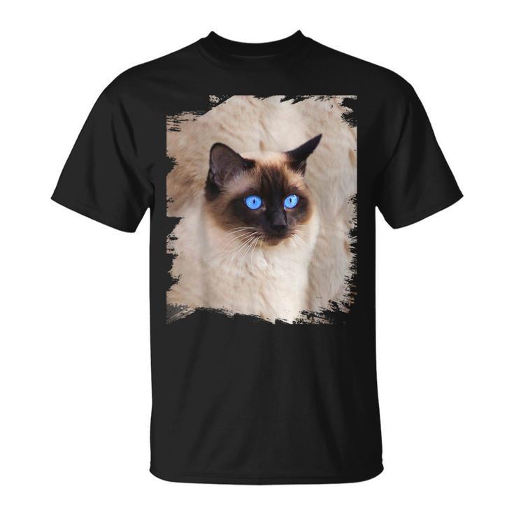 シャムの子猫の頭の顔 Tシャツ
