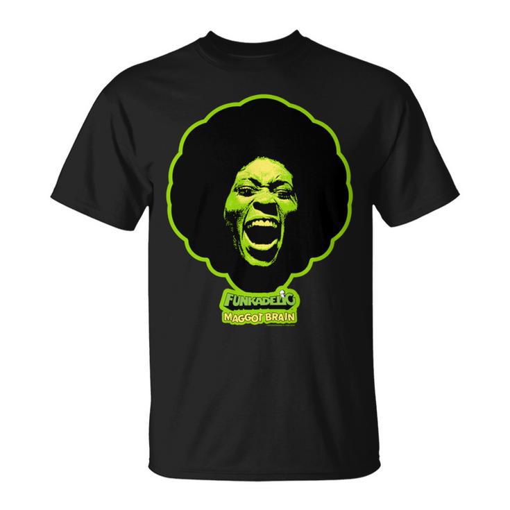ジョージ・クリントン・ファンカデリック・グリーン・マゴット・ブレイン 長袖tシャツ Tシャツ