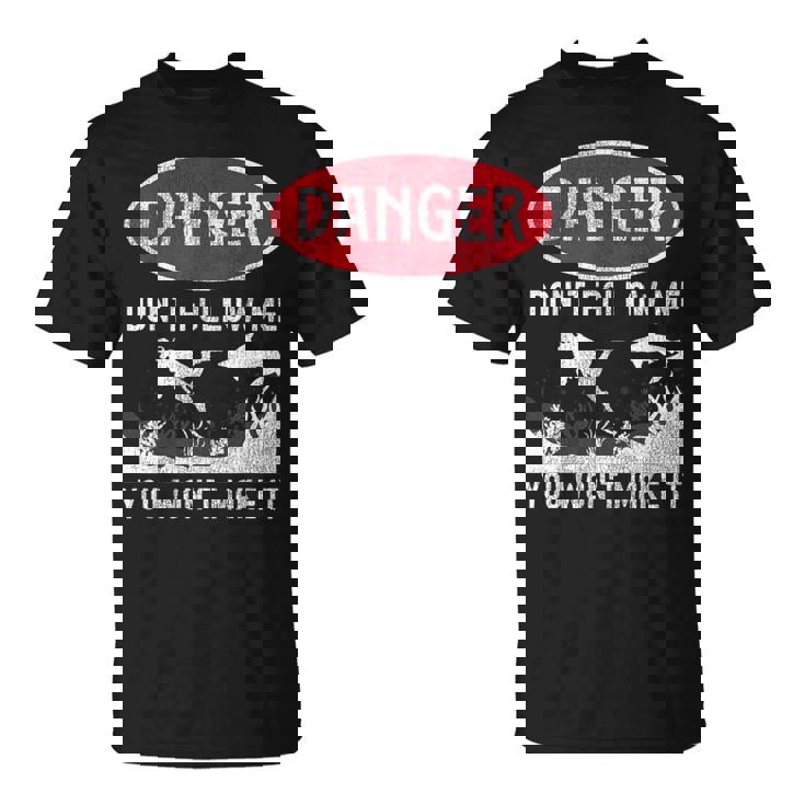 スキューバダイビング ダイバー Danger Don't Follow Me You Won't Make It Tシャツ