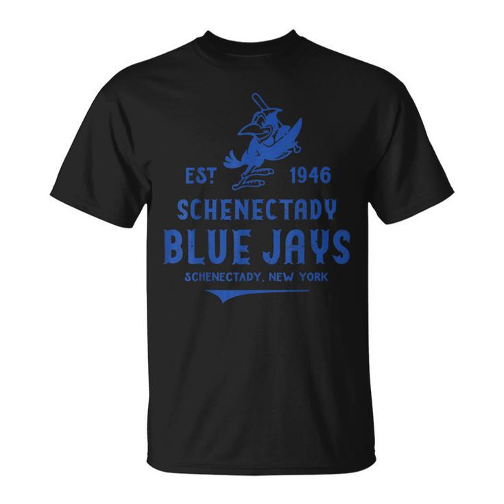 スケネクタディ・ブルージェイズ ニューヨーク ヴィンテージで消えた野球 Tシャツ