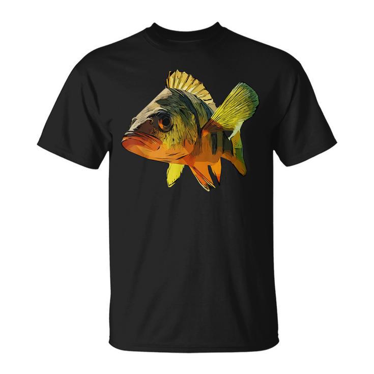 スズキ魚グラフィック デザイン海海洋動物 Tシャツ
