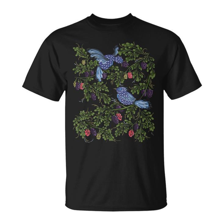 スターリング鳥・ベリー おもしろヴィンテージウクライナ風ヴィシバンカ Tシャツ