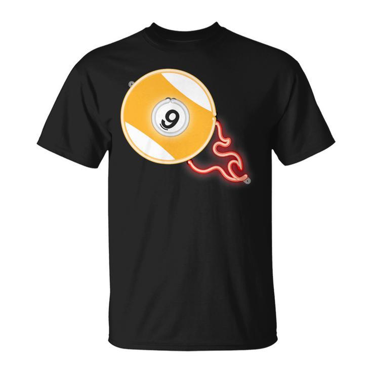 スヌーカー ビリヤードボール No9 プールプレーヤー Tシャツ