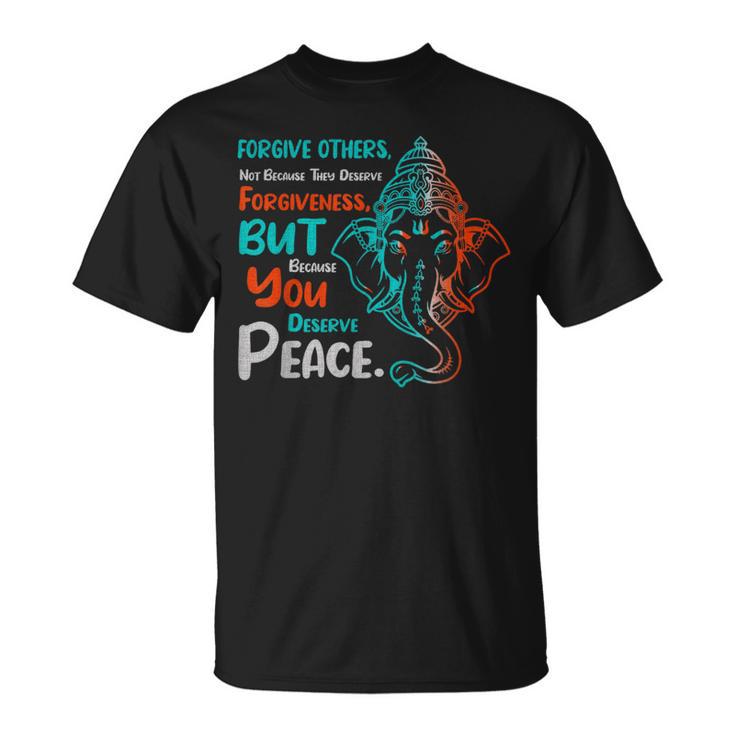 スピリチュアル・ピース・ガネーシャ Tシャツ