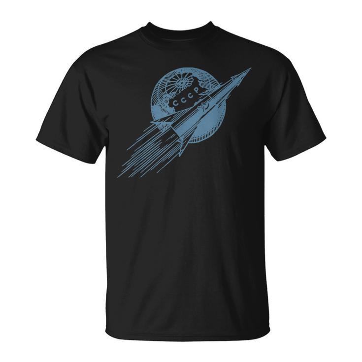 ソ連ロケットスタンプovi8 ビンテージ プロパガンダ Tシャツ