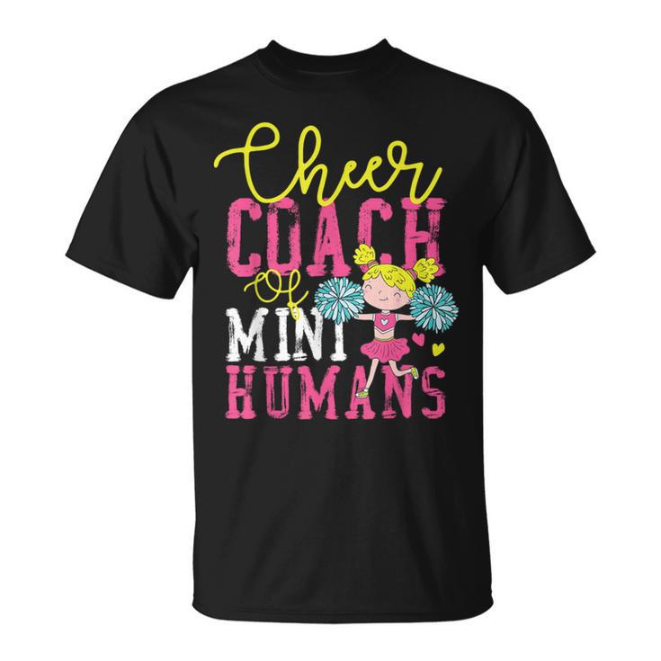 チアチアリーディングコーチ チアコーチ ミニヒューマンのチアコーチ Tシャツ