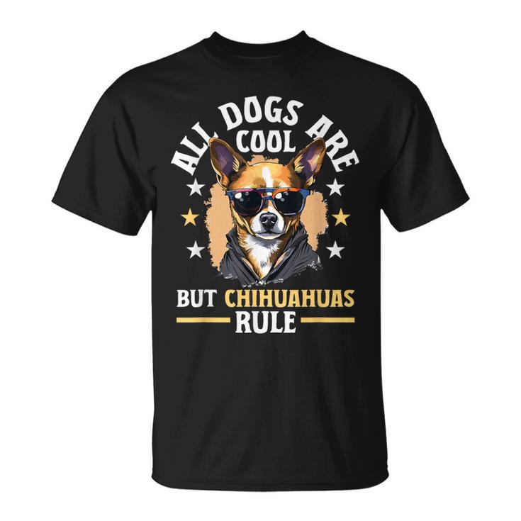 チワワ 犬種 ペット 全犬はかっこいいけどチワワのルール Tシャツ
