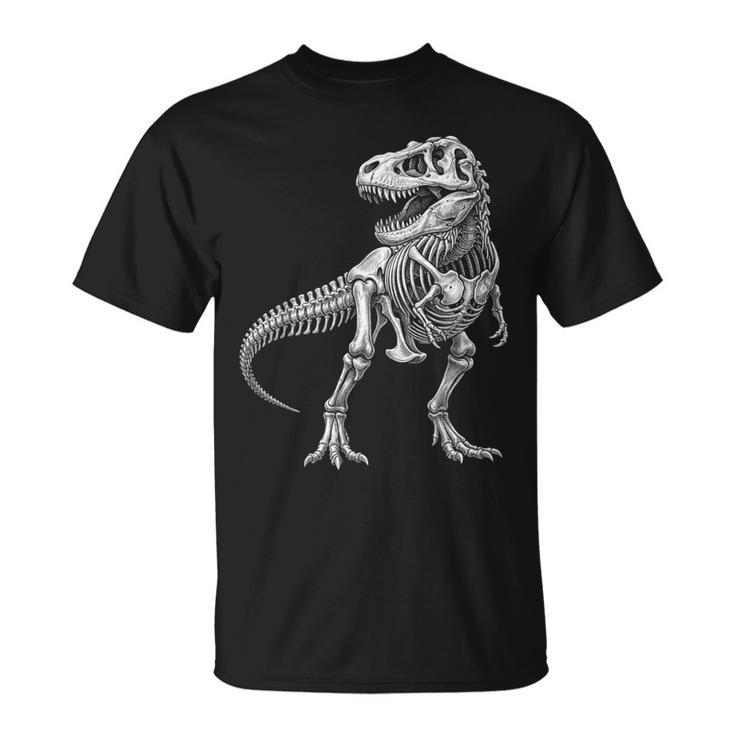 ティラノサウルス レックス スケルトン 化石 恐竜 解剖学 Tシャツ