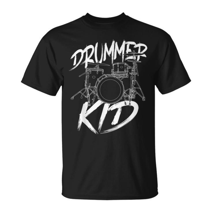 ドラマー ドラムセット ヴィンテージ ドラマー キッズ Tシャツ
