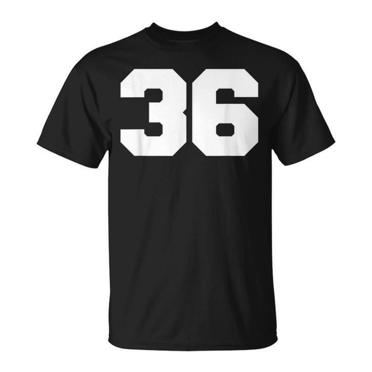ナンバー36 スポーツジャージプレーヤー 36 ファンフロントプリント 代表チーム Tシャツ