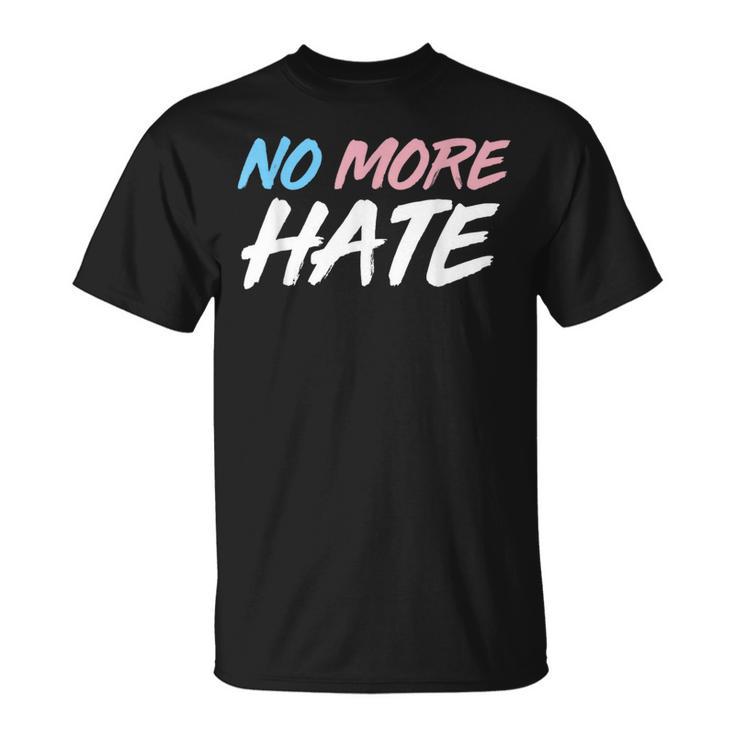 ノー・モア・ヘイト トランスジェンダーを支援しよう Tシャツ