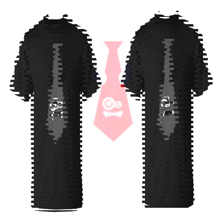 ハロウィン ネクタイ 漫画 モンスター 赤 面白い Tシャツ