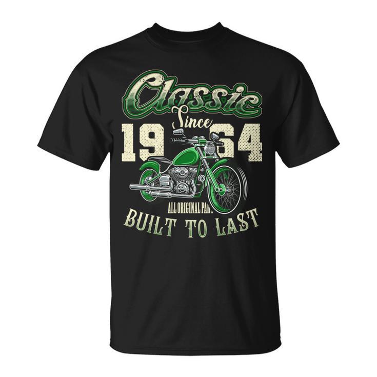 ビンテージ バイク バイカー バイクの誕生日 1964 年生まれ 長袖tシャツ Tシャツ