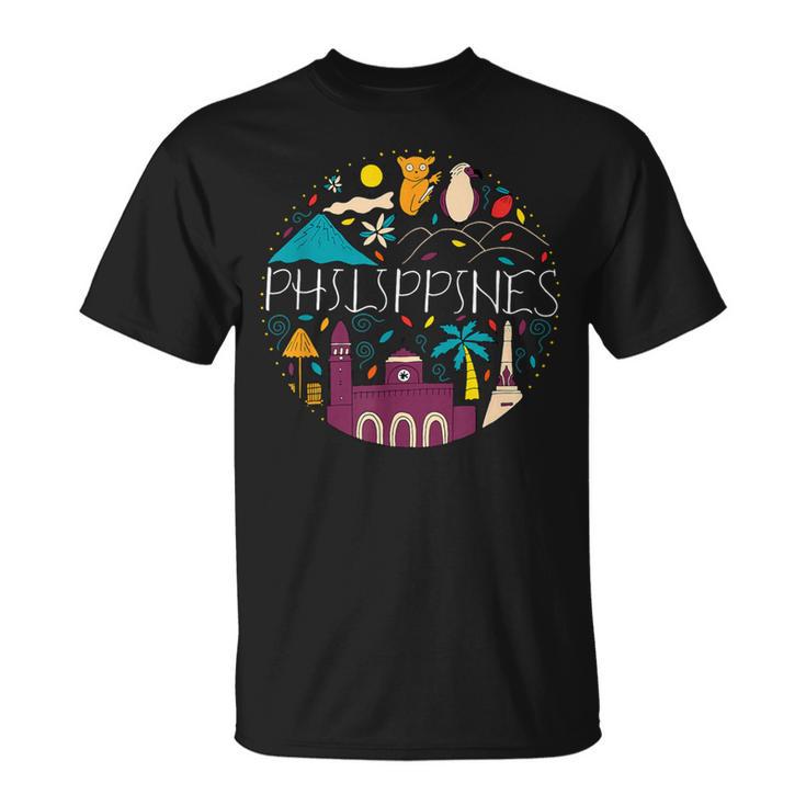 フィリピンの面白い国民のシンボル フィリピンのお土産 Tシャツ