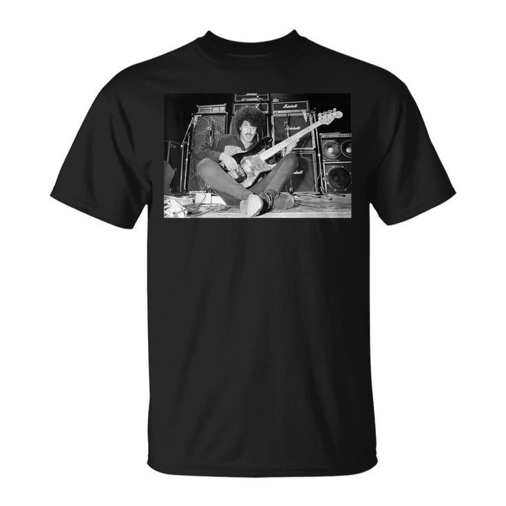 フィル・ライノット・シン・リジー・レコーディング・サンダー・アンド・ライトニング 1982 Tシャツ