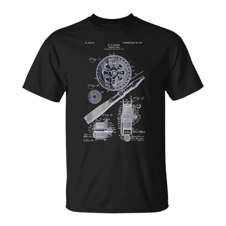 フライフィッシングシャツ ヴィンテージ 特許 描画 父の日 Tシャツ